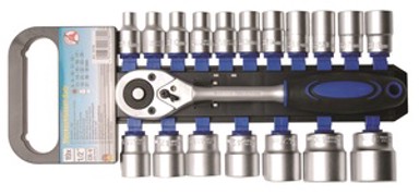 BGS Nasadni ključevi 8–32 mm, 1/2", 19-dijelni